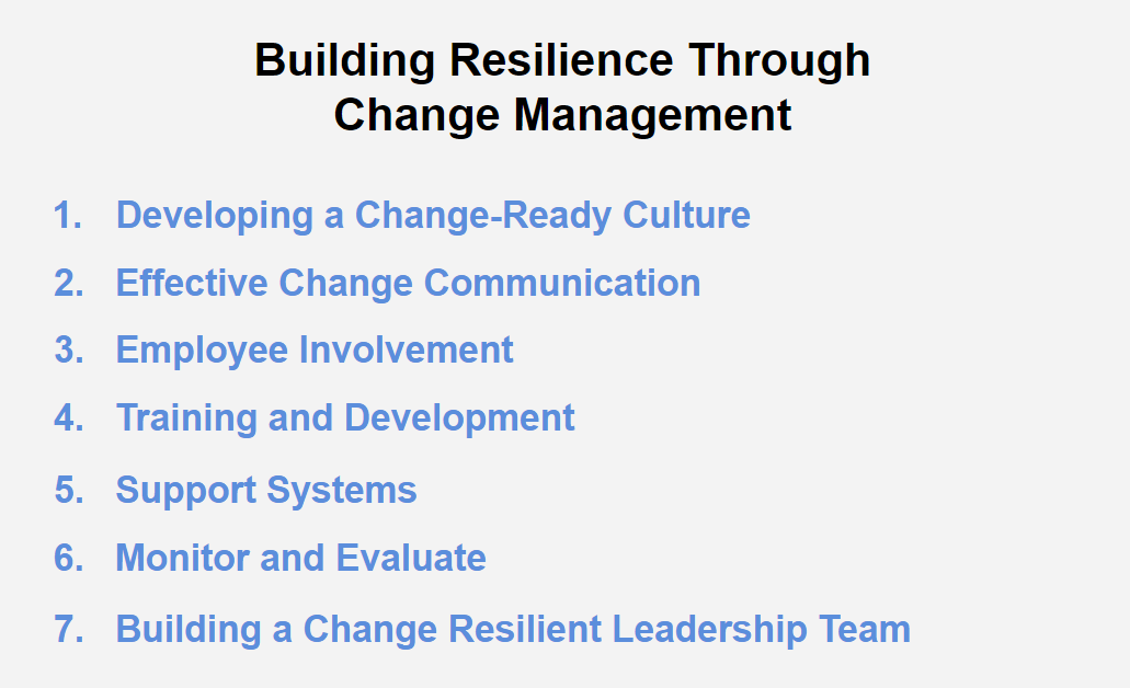 Change Resilience Components | Change Adaptive