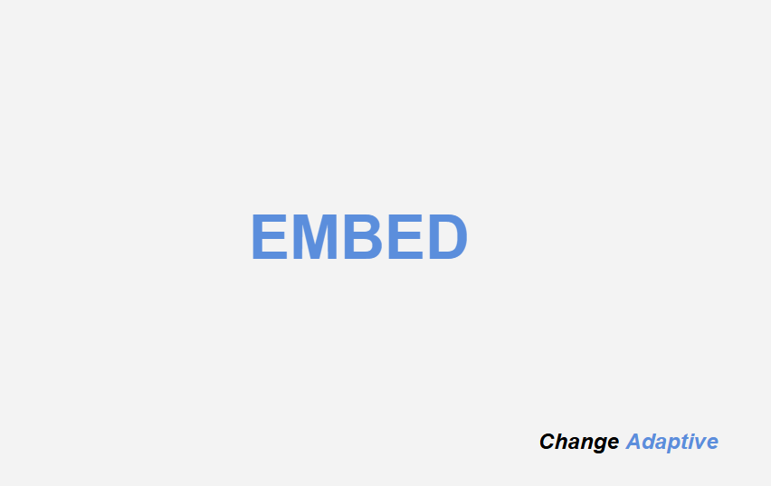 Embed Change Management | Change Adaptive