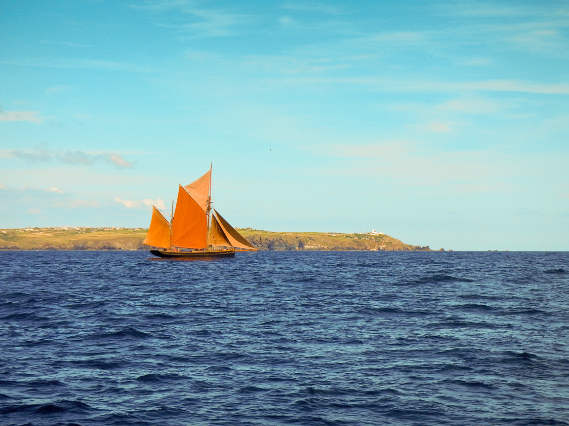 Sailing off the Lizard