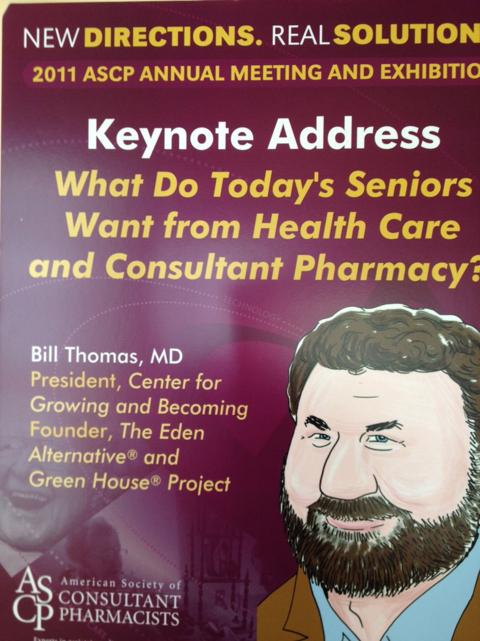 Dr. Bill Thomas pharmacist poster