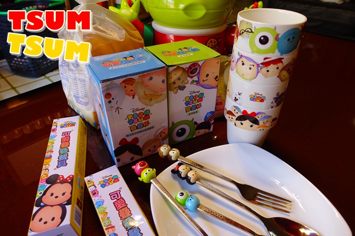 【超商集點】全家 TSUM TSUM第二波．疊疊杯 & 麵包加購疊疊餐具組~可愛又實用