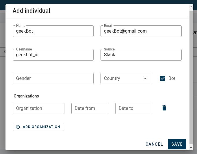 Creating Profiles Grimoirelab Tutorial - Best Minimal Photos in Mobile