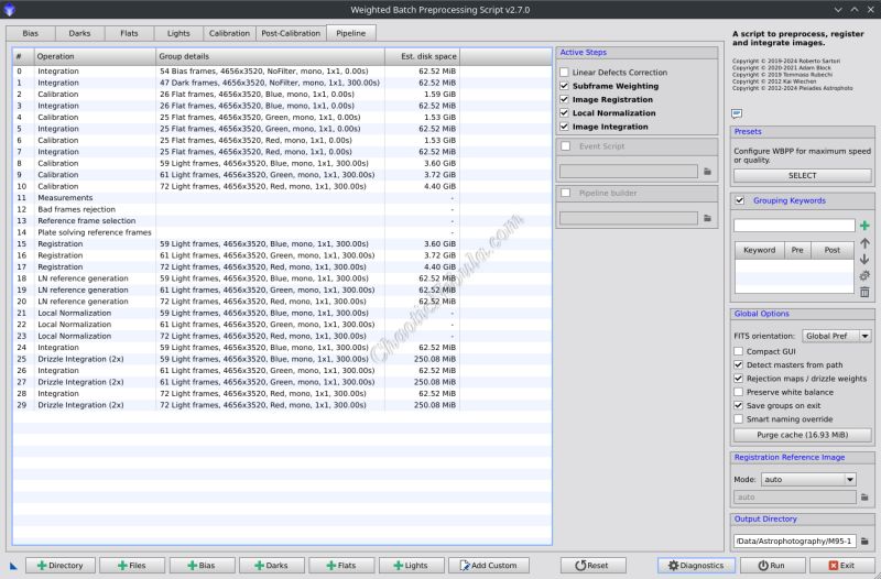 Weighted Batch Preprocessing Script Art Culos Pixinsight Resources - Sunset Pictures - Elegant 8K Collection