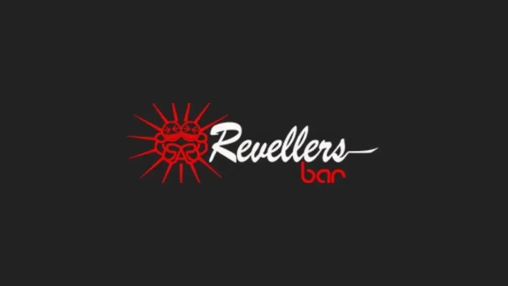 Revellers Bar logo.
