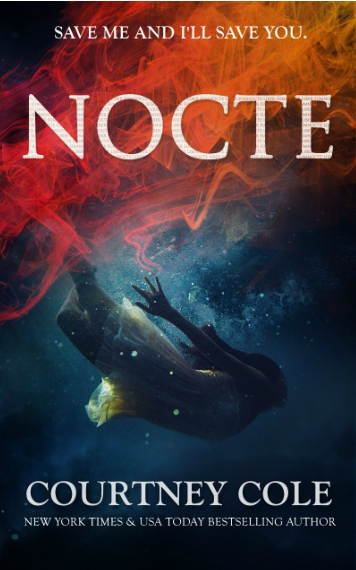 Nocte by Courtney Cole book cover: girl diving in a body of water