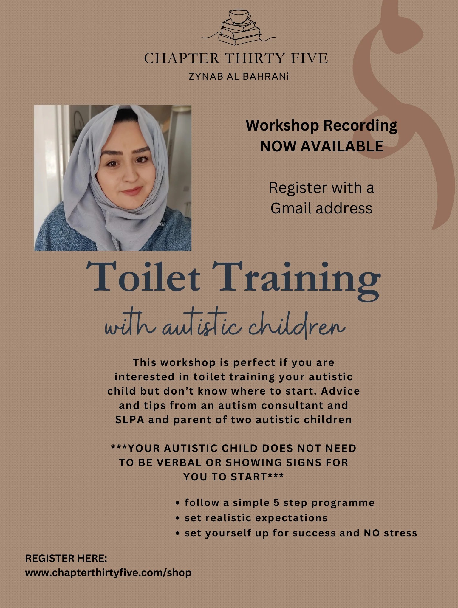 Toilet Training Recorded Workshop Chapter Thirty Five