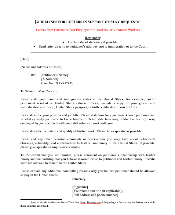 Sample Of Character Reference Letter For Immigration Character Reference Letter