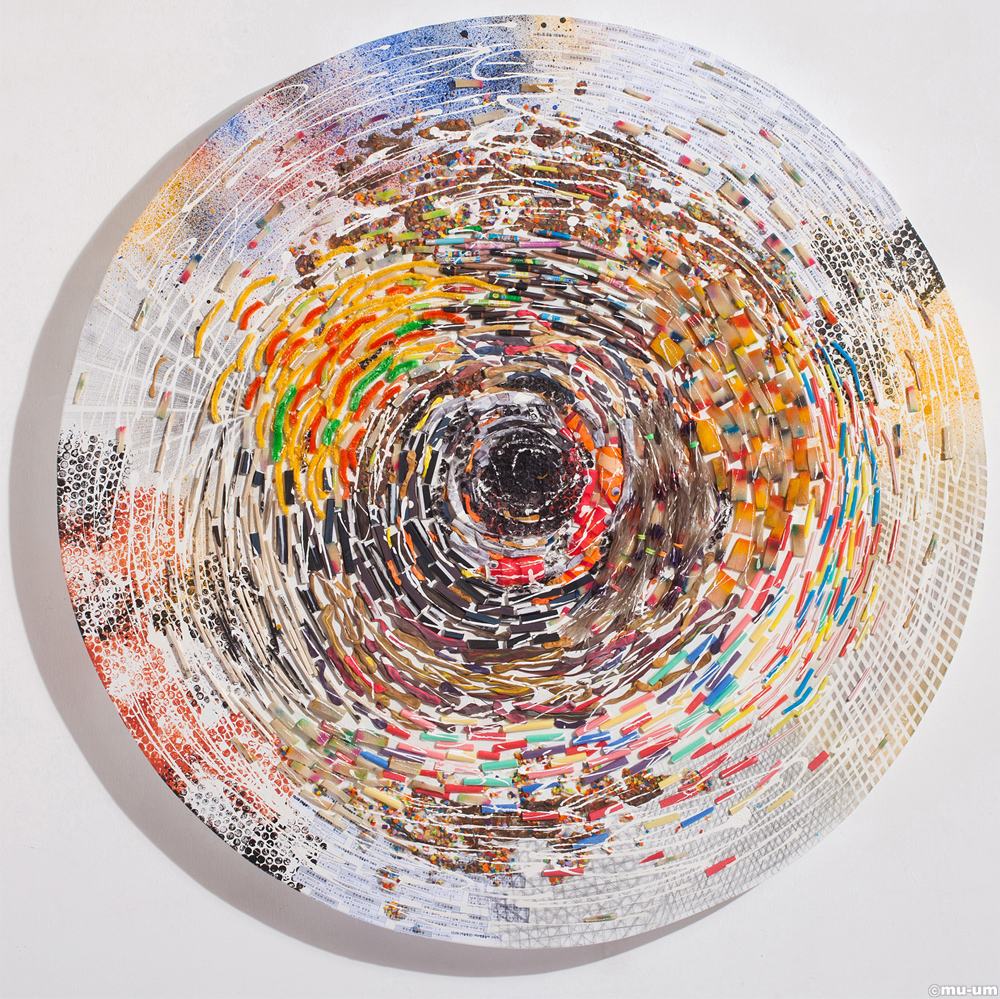 Snail_ Mixed Medium on Canasv_ 47x47 inches_ 2011