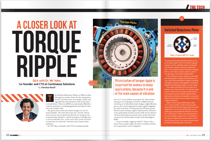 The most popular is the automotive industry's use of them in power windows and seats. Charged EVs | A closer look at torque ripple - minimizing