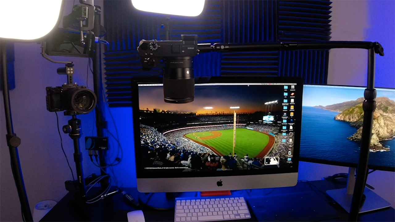 overhead camera setup