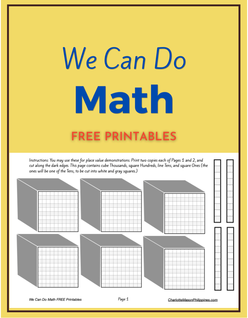 We Can Do Math Printables (FREE) PDF