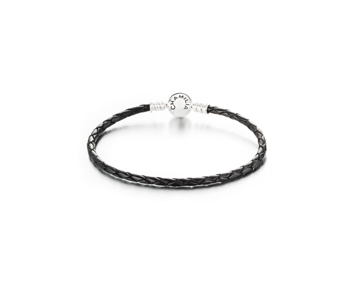 Free shipping on orders $89+. CHAMILIAÂ® Medium Braided Black Leather Bracelet | Charm