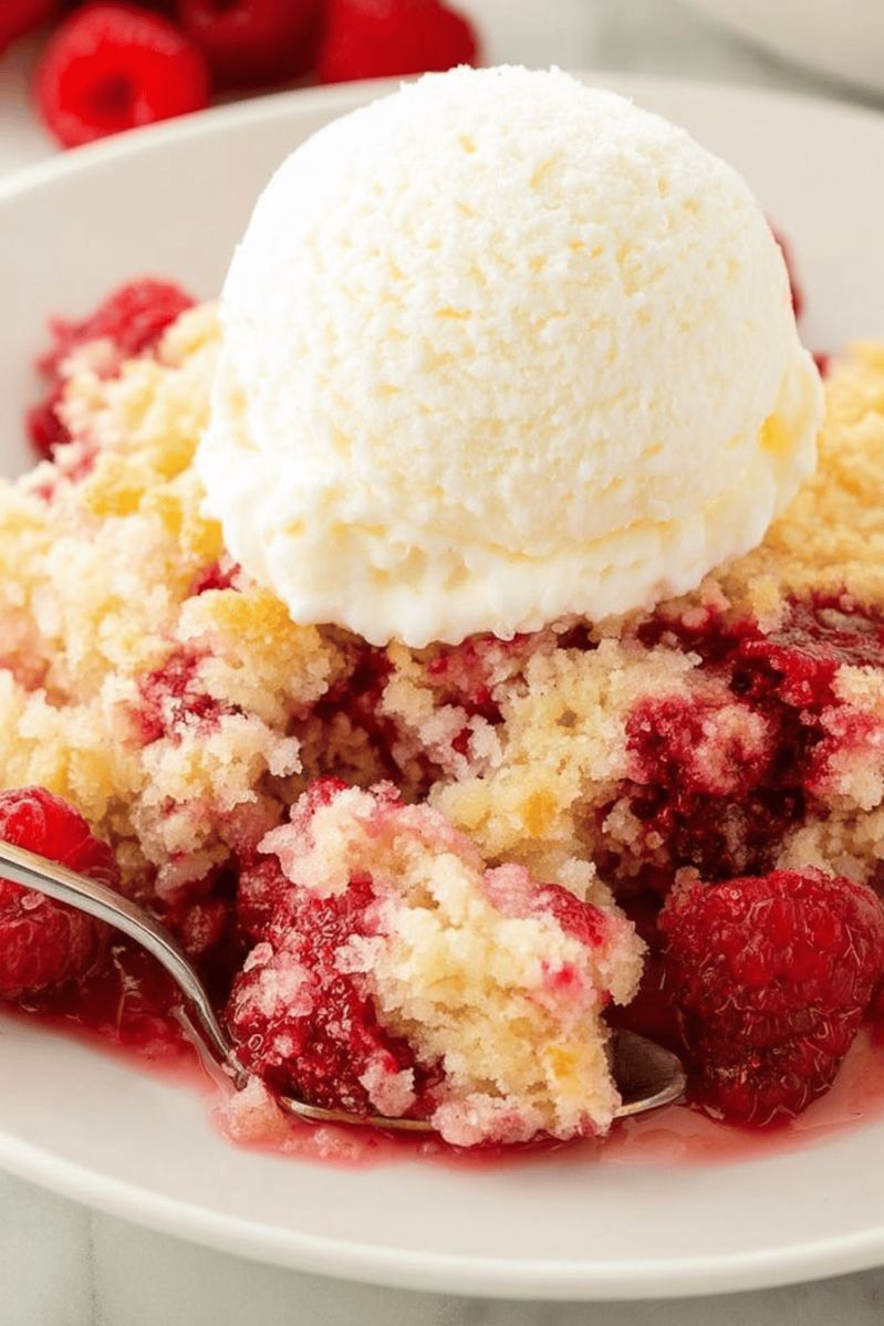 Easy Raspberry Cobbler Recipe - High Quality Retina Colorful Textures | Free Download