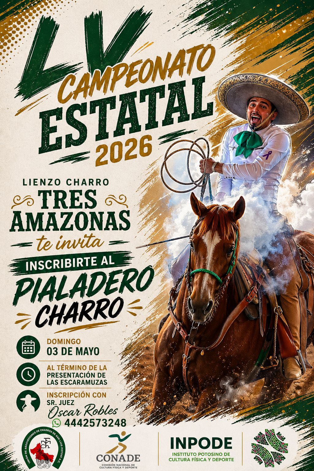 El 2 de mayo inicia el LV Congreso y Campeonato Estatal San Luis Potosí 2026 «Marco Albino Solís Ugalde»