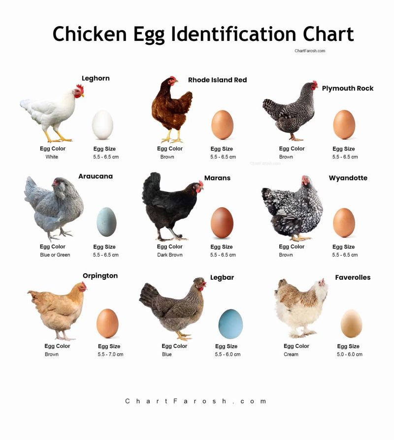 Chicken Egg Colors Chart Shell Yolk Identification - Abstract Pattern Collection - Retina Quality