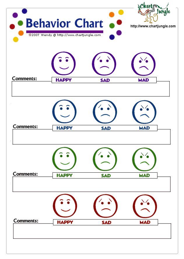 3 Smiley Face Behavior Chart Behaviorchart Net - Elegant Minimal Background - High Resolution