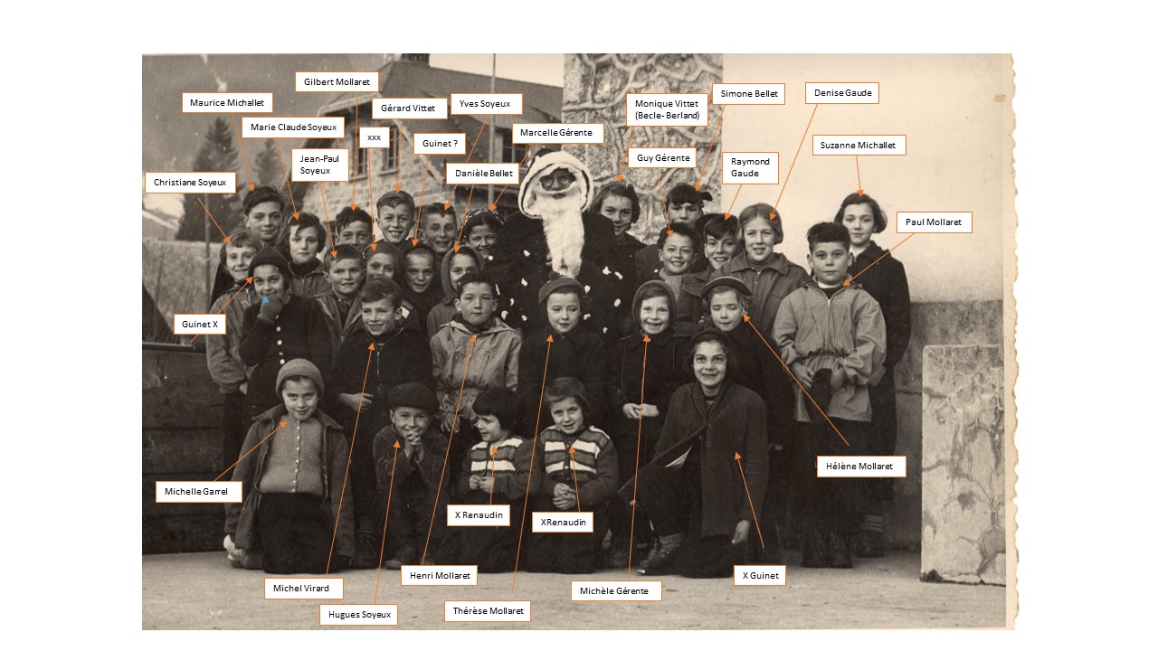 Le père Noël à l'Ecole de Saint Pierre de Chartreuse