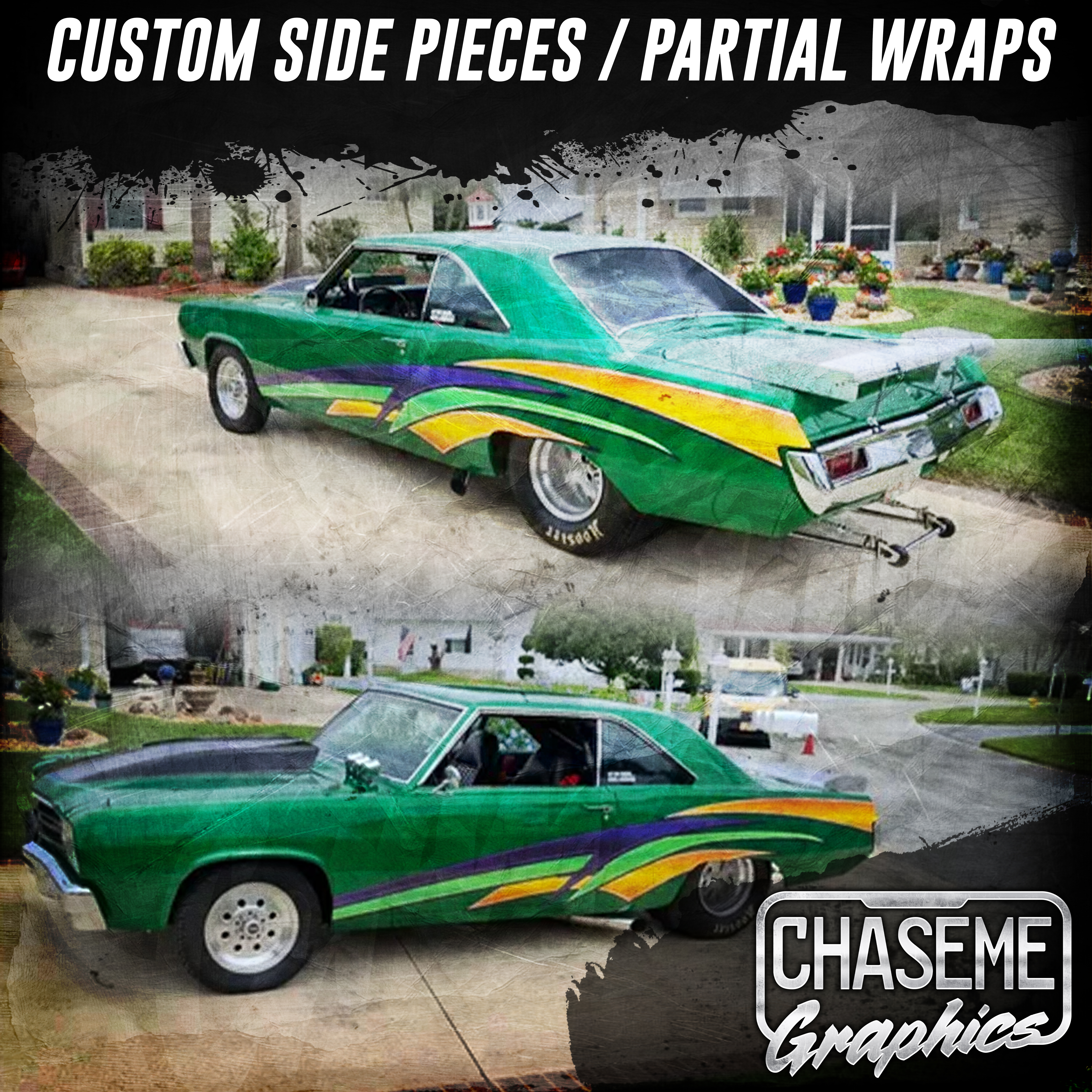 Custom Side Pieces / Partial Wraps