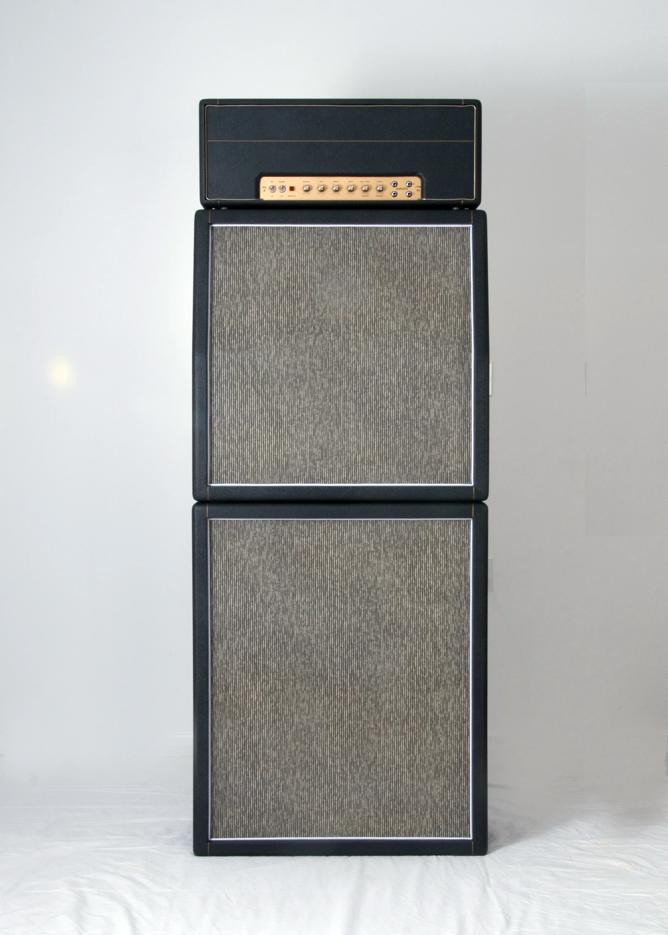It's a small diy project you can finish with tolex, paint or stain. 1966 Marshall JTM45/100 Pinstripe Full Stack Replica