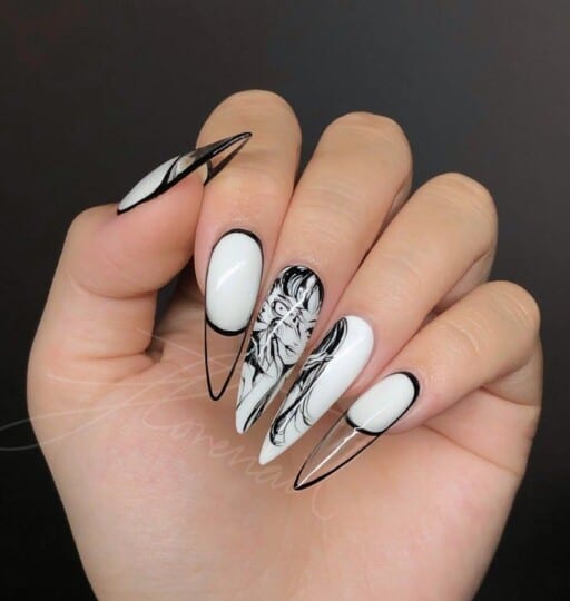 images Aesthetic Baddie Edgy Grunge Nails chasing daisies blog