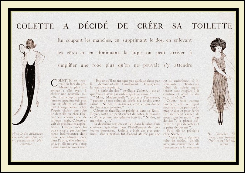 Headline from French Vogue