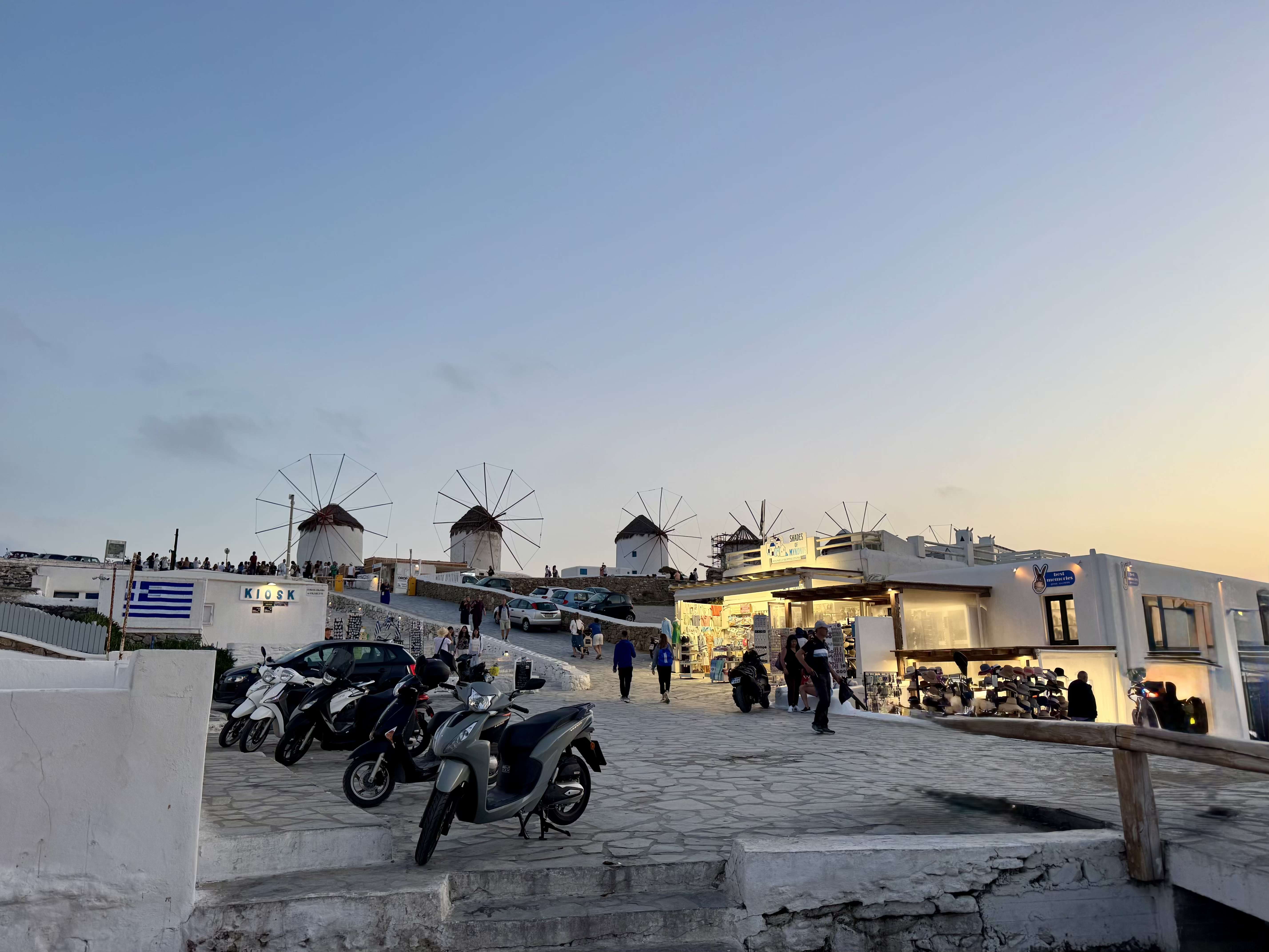 Mykonos Little Venice windmills