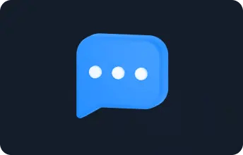 imagen de burbuja de chat azul