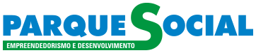 Logo com a escrita: "Parque Social. Empreendedorismo e Desenvolvimento"