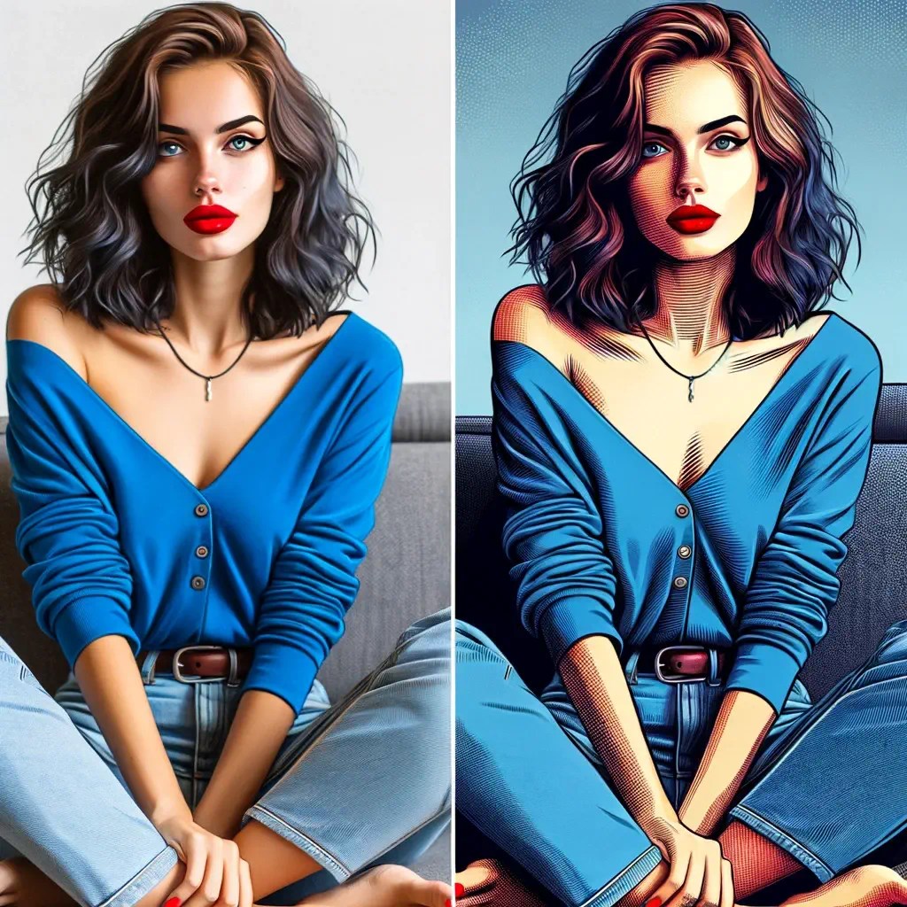 Édition d'images avec illustration
