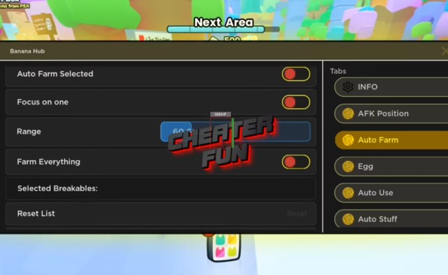 Pet Simulator 99 Mobile Hack Banana Hub - AutoFarm GUI