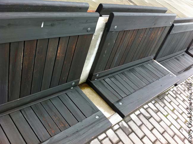 Bench at Canada Place