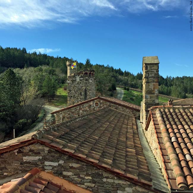 Rooftop of Castello di Amorosa