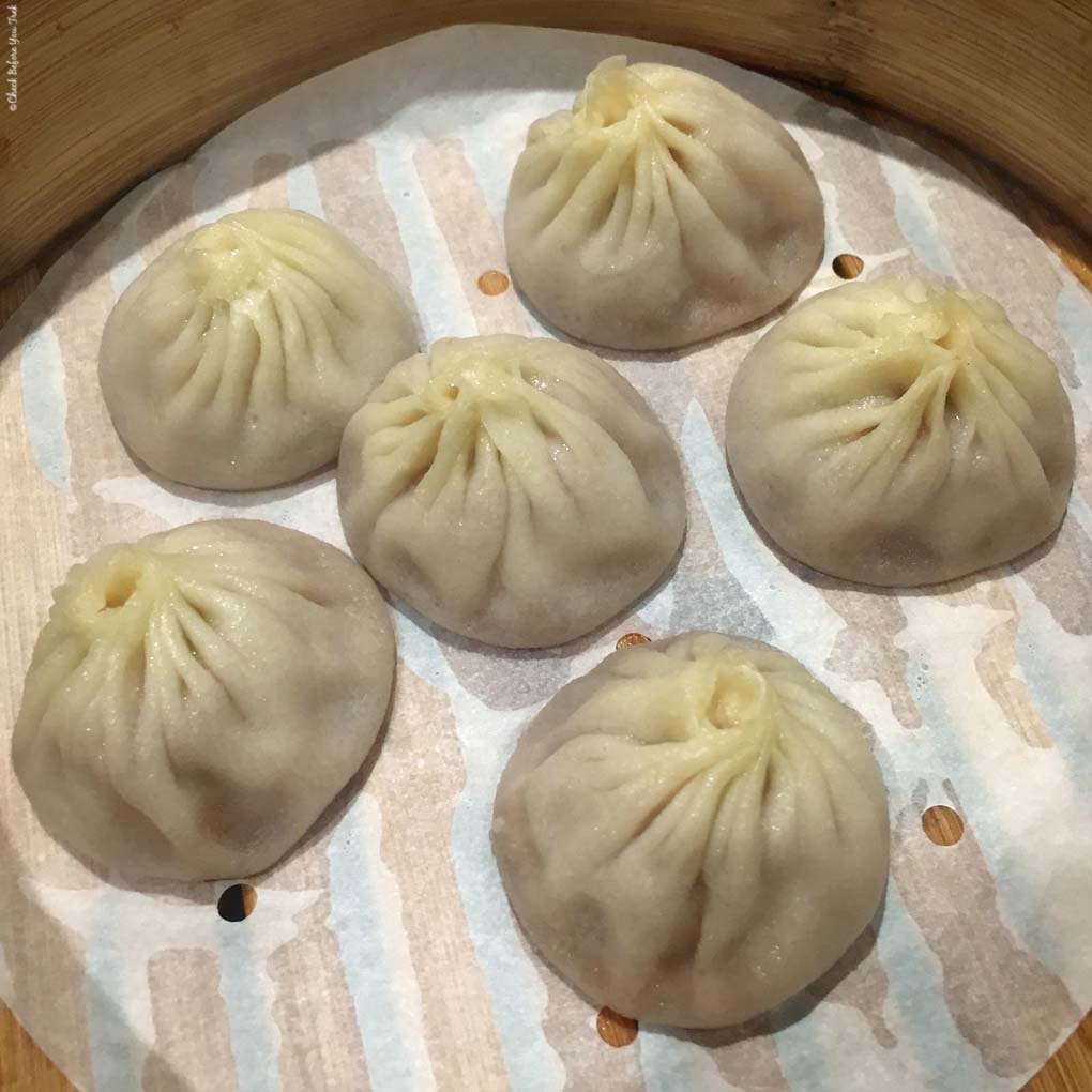 Xiao Long Bao (Soup Dumpling) at Dinesty Dumpling House on Robson Street - Vancouver, British Columbia, Canada