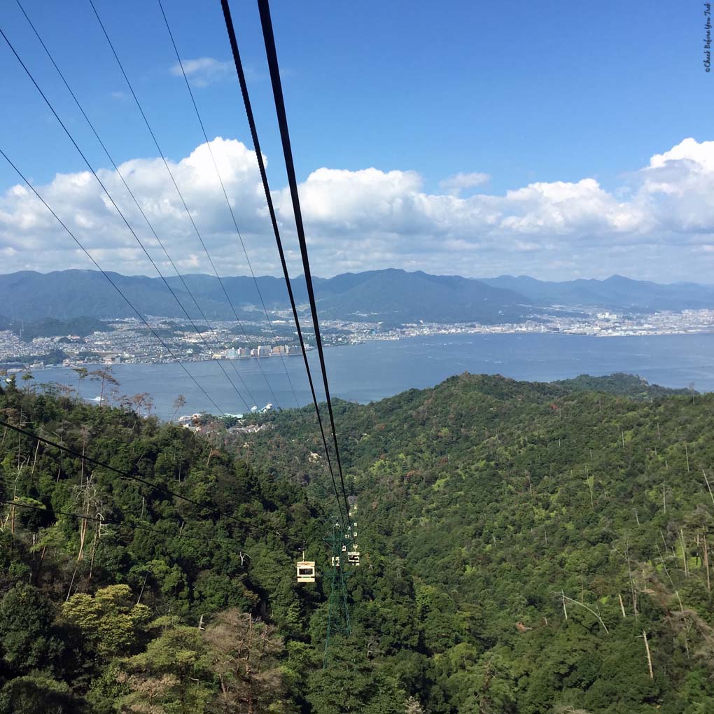 Ropeway up Mt. Misen - Itsukushima, Japan