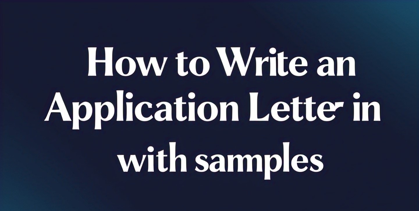 How to Write an Application Letter in Nigeria with samples