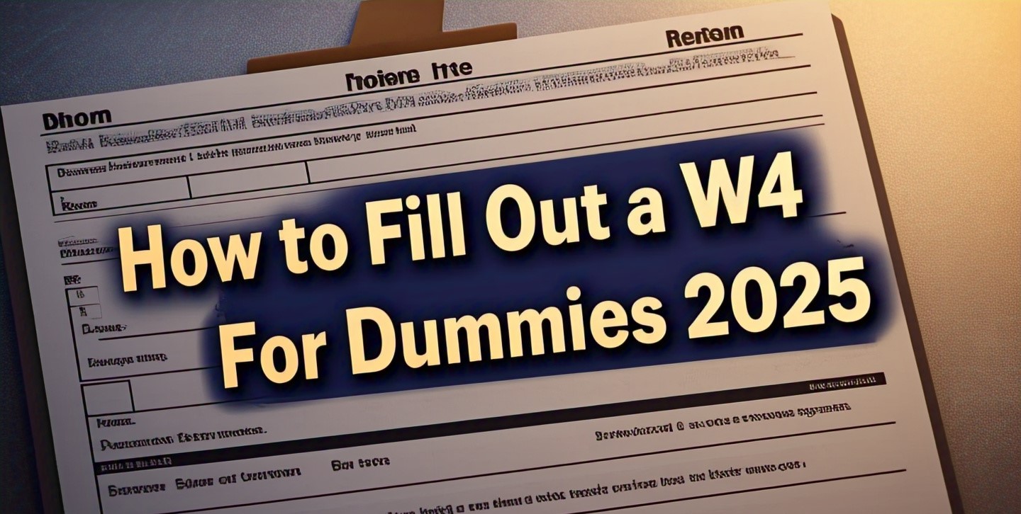 How to Fill Out a W4 For Dummies 2025