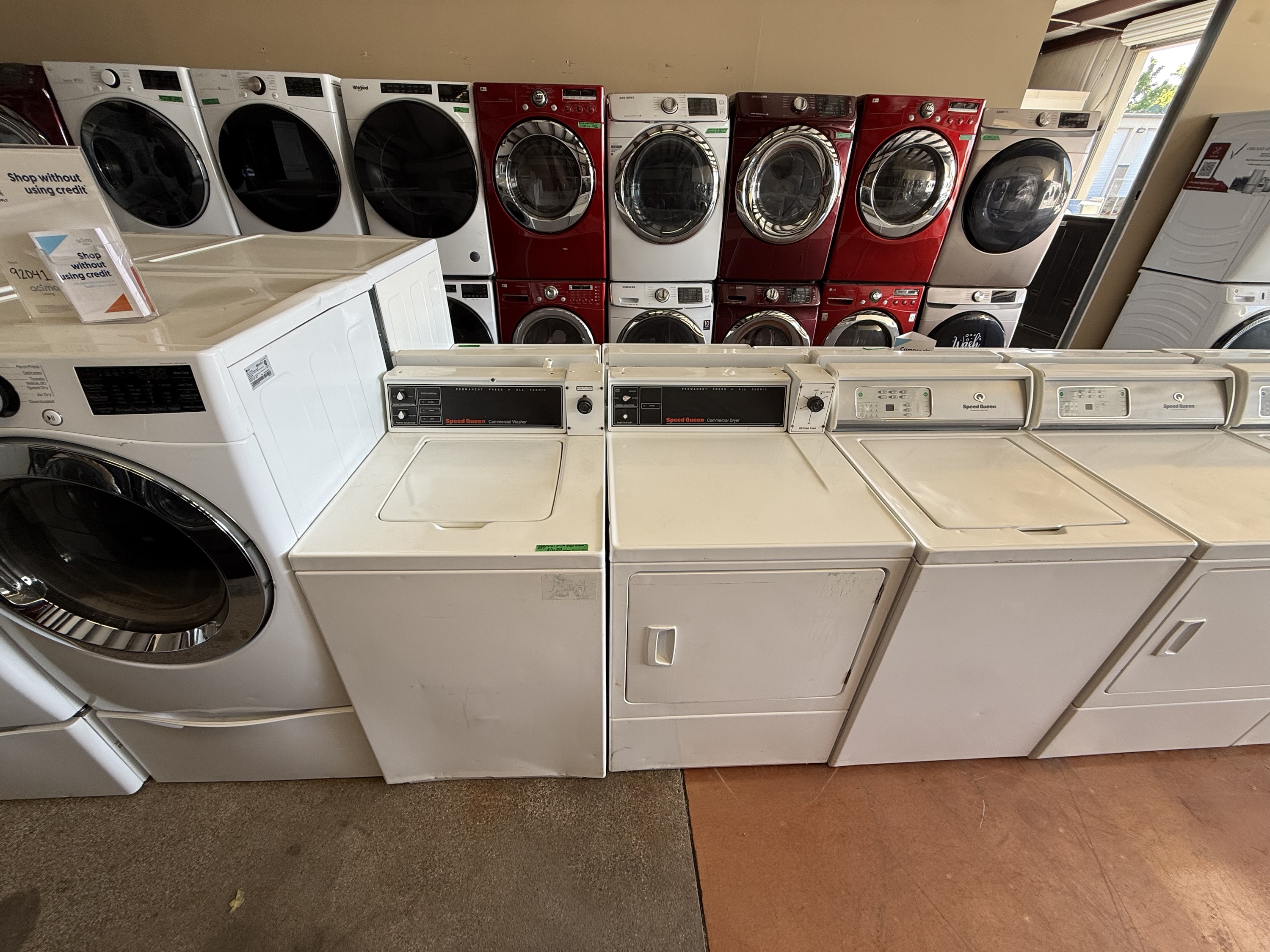 Commercial Grade Speed Queen Washer and Dryer Set (w. Agitator)