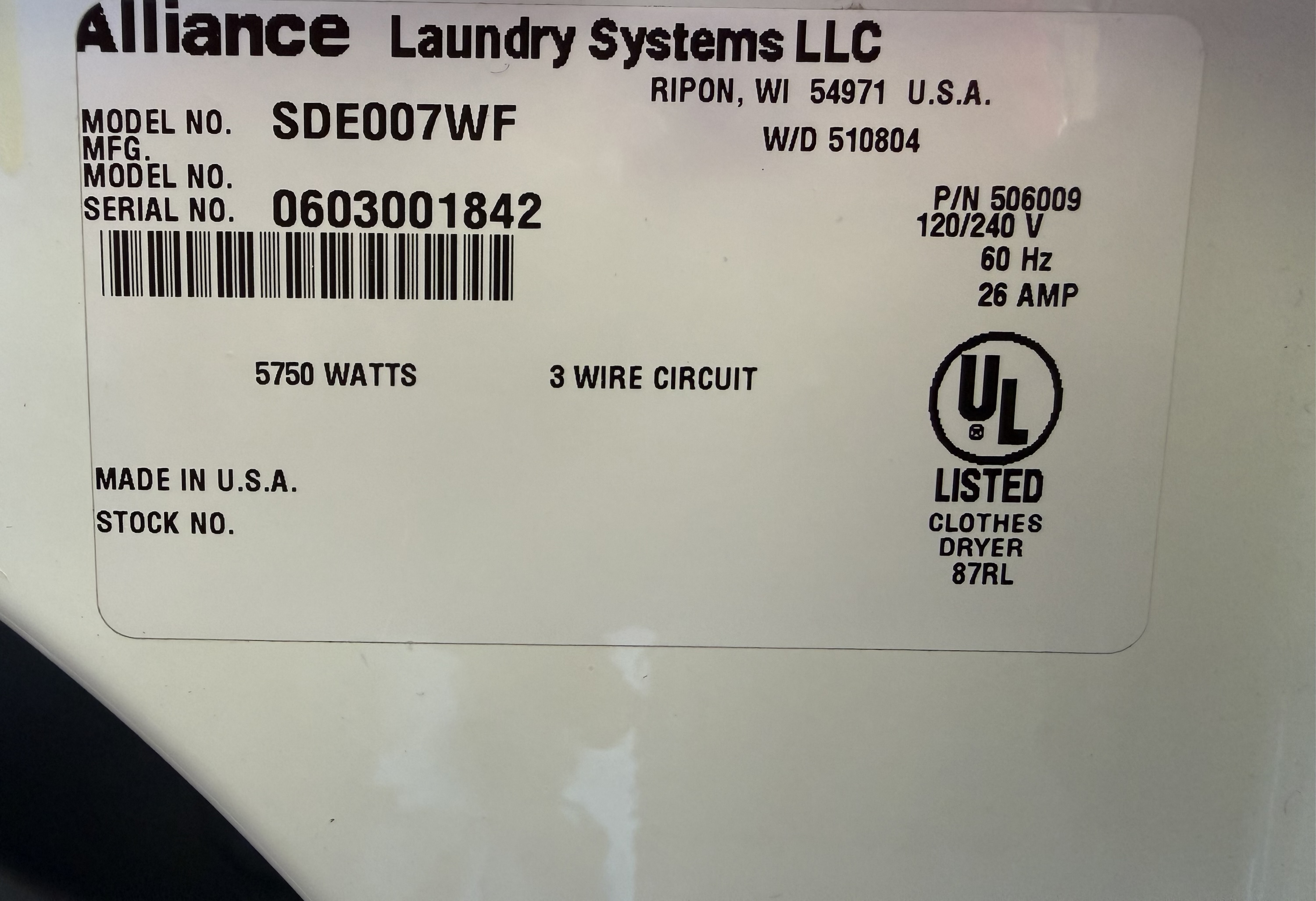 Commercial Grade Speed Queen Washer and Dryer Set (w. Agitator) -