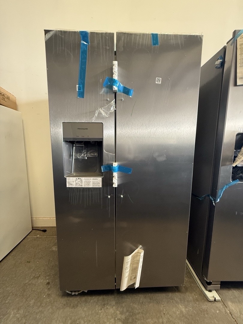 New Frigidaire Stainless Steel Side By Side Refrigerator