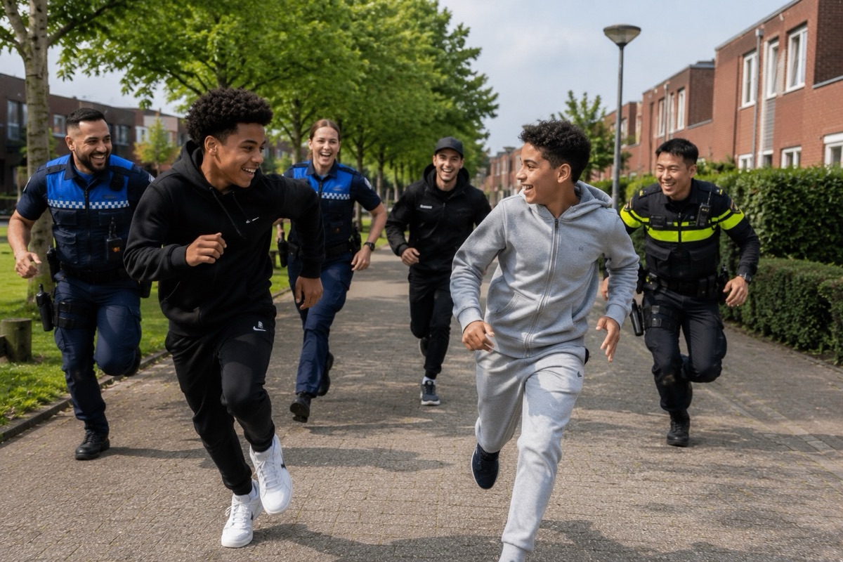 Jongeren gaan de uitdaging aan tijdens The Hunt in Purmer-Noord