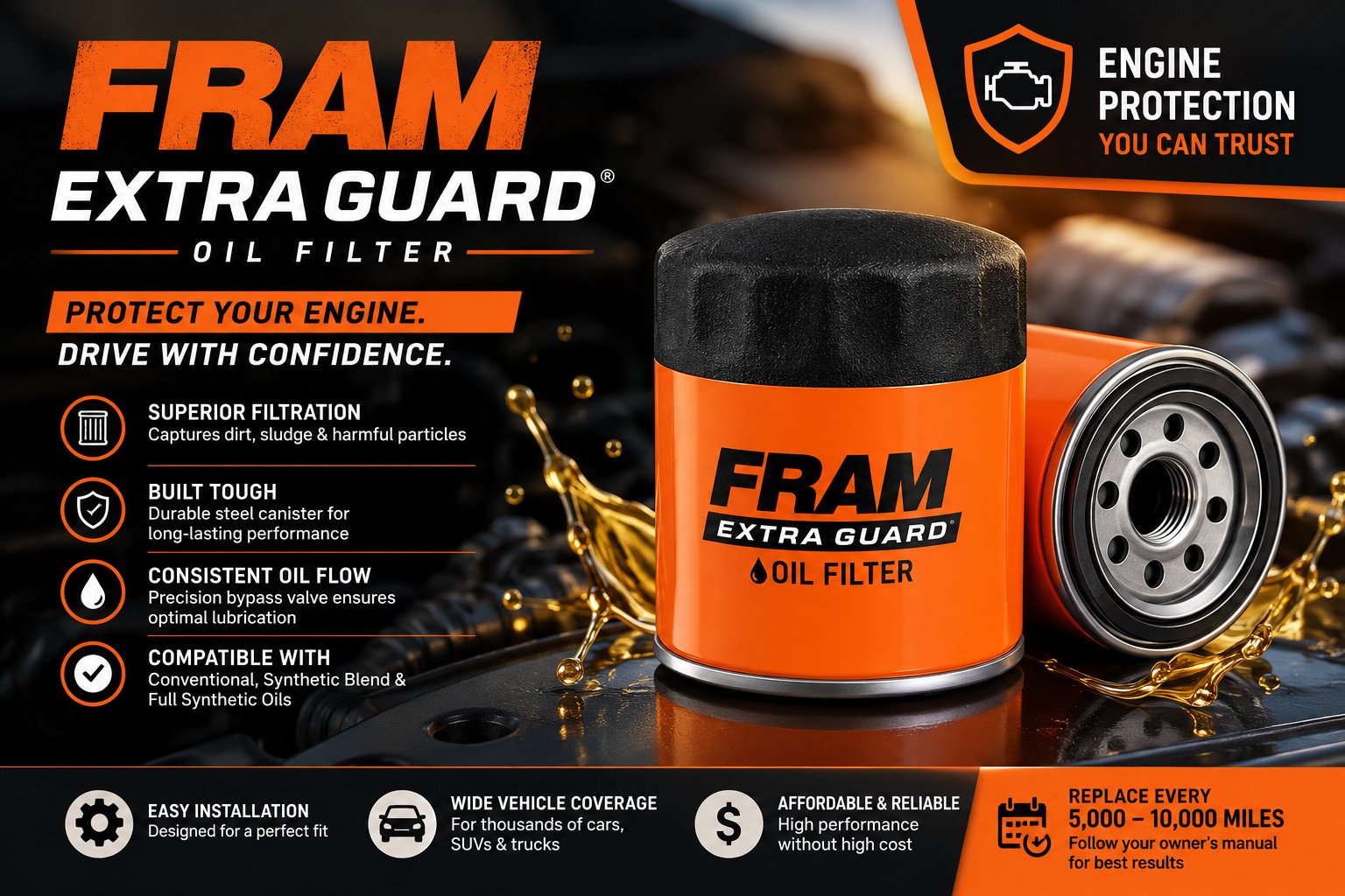 FRAM Extra Guard oil filter