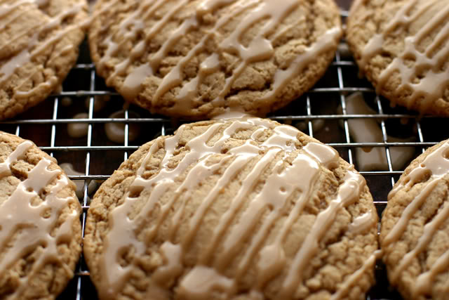 Brown Sugar Cookies with Maple Icing