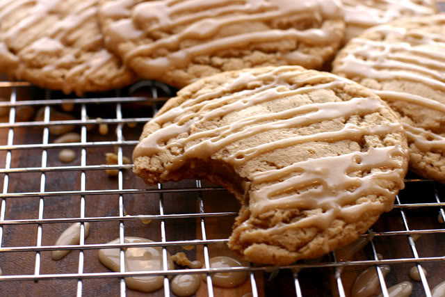 Brown Sugar Cookies with Maple Icing