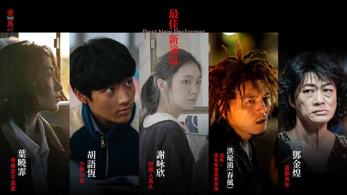 金馬60最佳新演員獎得獎場暨戰況分析：葉曉霏鄧金煌性別性向戰力旺！春風挑戰周杰倫紀錄？謝咏欣魅力強、胡語恆是黑馬？