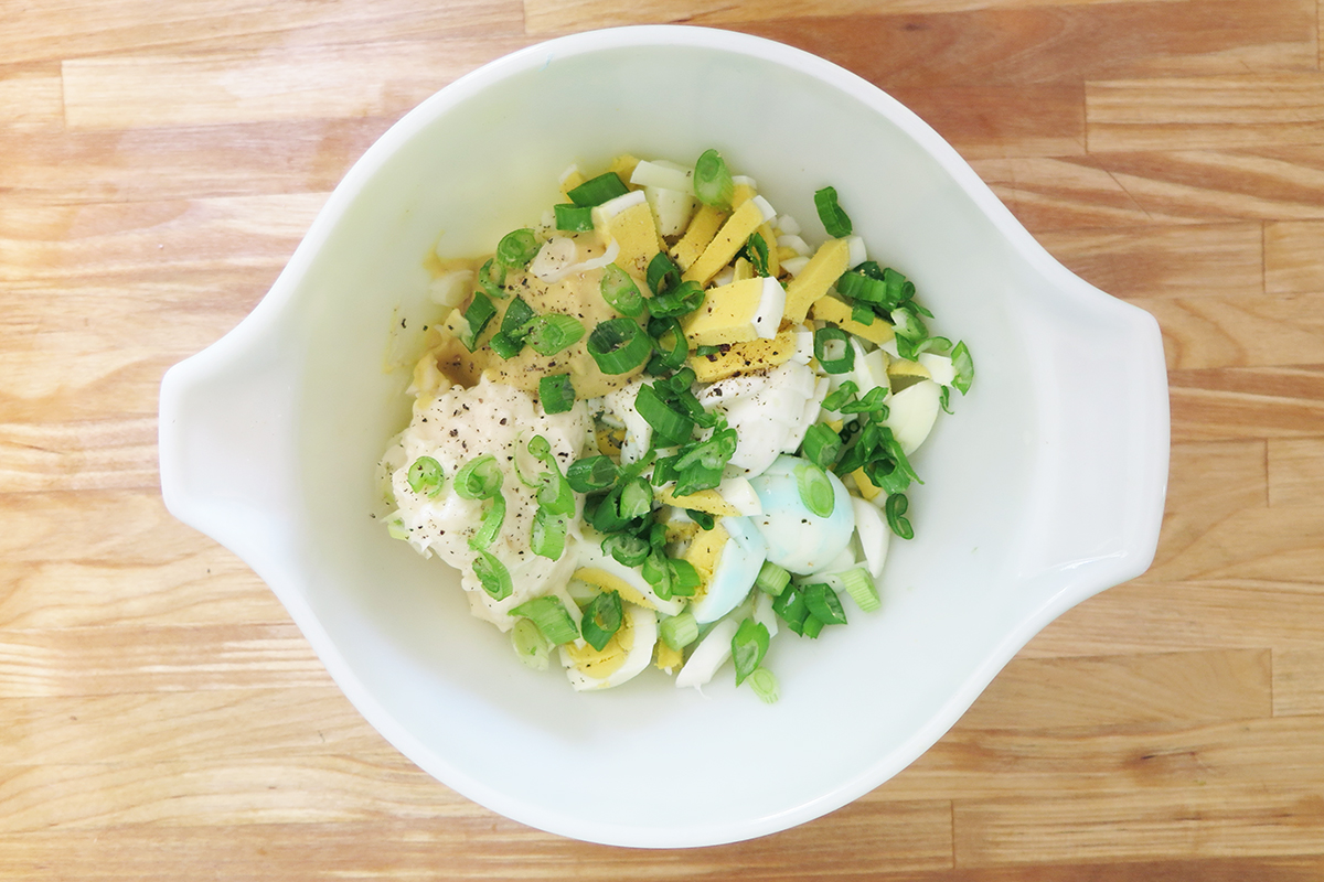 All the ingredients in a bowl.
