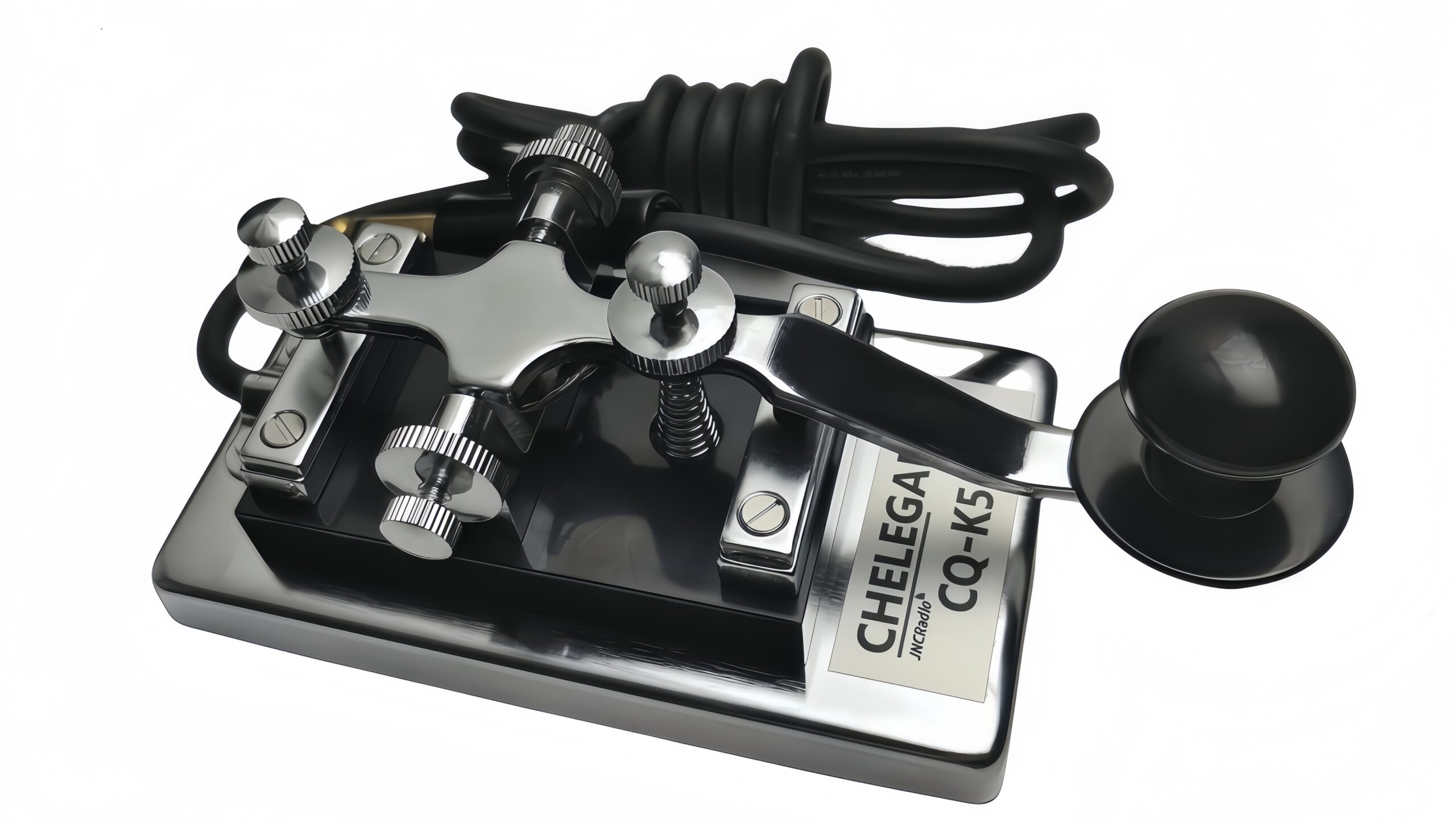 CQ-K553 STRAIGHT KEYS CHROME HARDWARE CW SHORT WAVE MORSE CODE