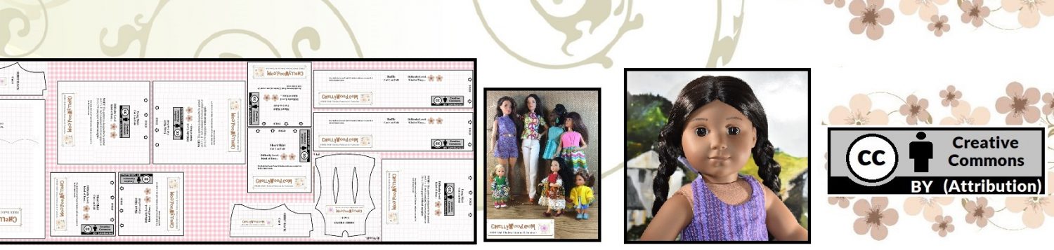 Free Doll Clothes Patterns Free Printable Doll Clothes Patterns To Fit Dolls Of Many Shapes And Sizes
