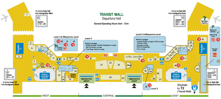 pix Changi Airport Terminal 1 Map 20 september 2009 let s 1981