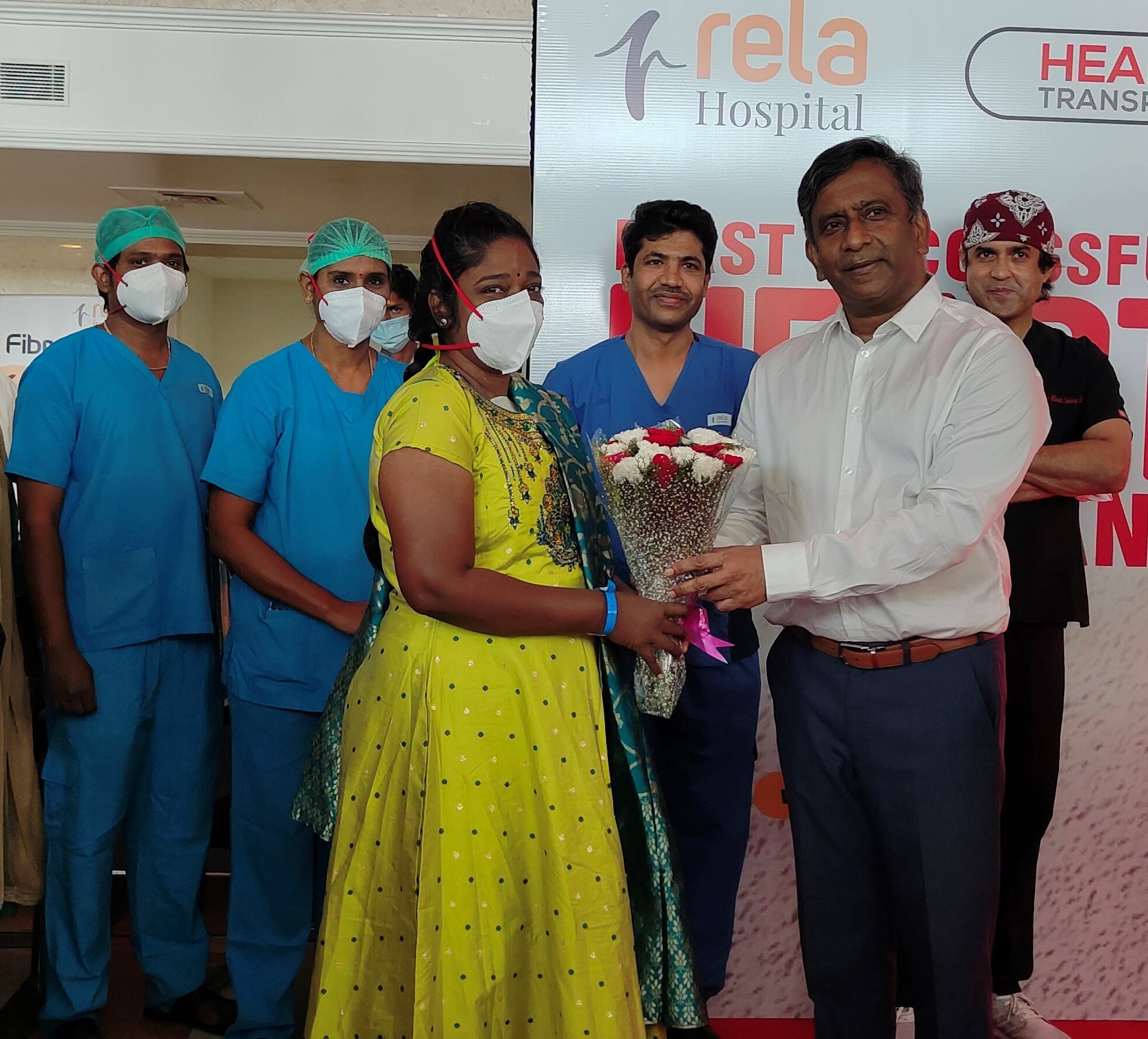 Send-Off to Its 1st Heart Transplant Patient