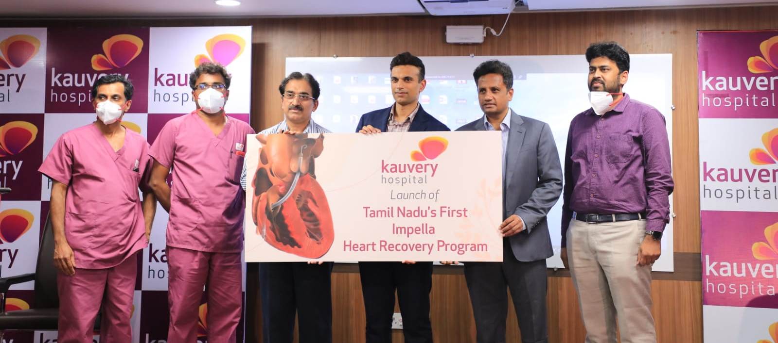 Tamil Nadu's first Impella Heart Recovery Programme at Kauvery Hospital An 18-year-old boy with COVID Myocarditis successfully recovered with Impella
